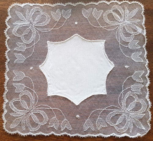 Napperon ancien tulle - en,