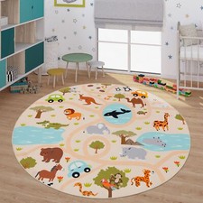 Tapis De Jeu Chambre Enfant Garcon Fille  Voitures Motif Animal Antidérapant