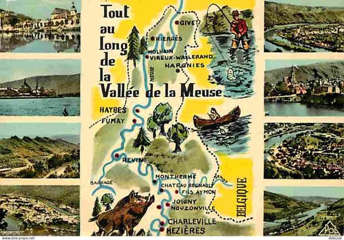 Carte postale ardennes - carte,