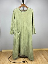 Robe longue asymétrique verte