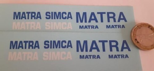 Decalcomanie decals matra - decals,