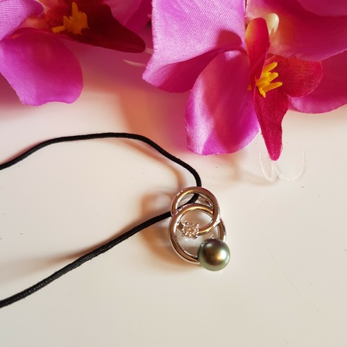 Collier pendentif perle - collier,
