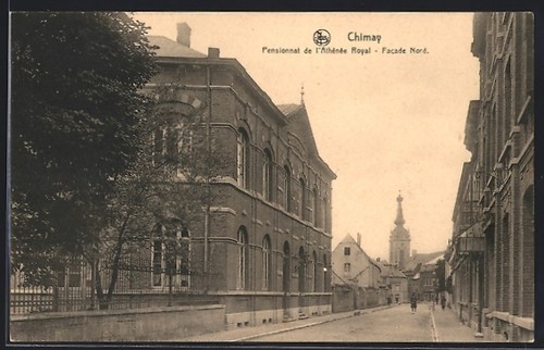 Cpa chimay pensionnat de - chimay,,