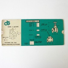 Ancienne Règle à Calcul - CET - Compagnie Européenne de Traitement des Eaux
