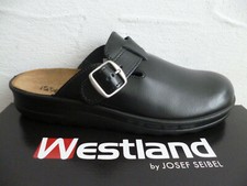 Westland Sabots Par Josef Seibel Sabot Pantoufles Mules Cuir Noir 26265