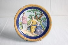 Ancienne coupe en céramique signée Charles JAUBERT Clermont Ferrand, Majolique