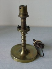 Ancienne lampe luminaire en laiton et métal de 17,5 cm