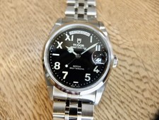 Montre pour homme TUDOR PRINCE Date Day 76200 automatique cadran noir unique ...