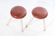 1X Ancien Petit Tabouret Décoratif Siège Chaise Rétro Vintage