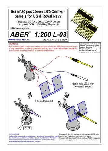 Aber 200 jeu de - 1:200, l-03