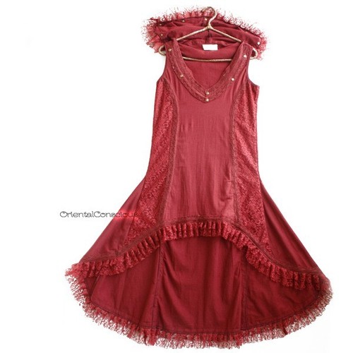 Robe évasée déformée - , en