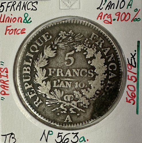 Francs union force l an - francs, l'an