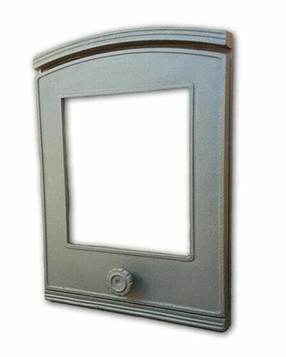 Four fonte porte cheminée - four, de