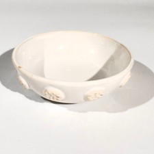 Sucrier Coupelle Céramique Malicorne Signée Emile Tessier  en Faïence Blanche