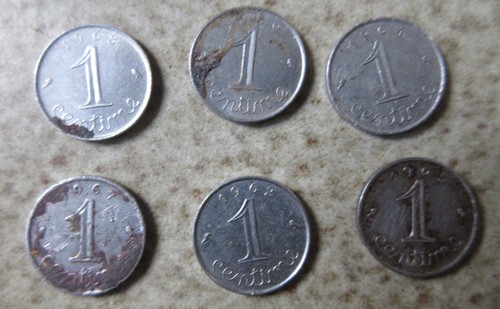 Lot pièces centime épi - 6, 1