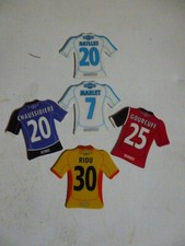Lot de 5 Magnets aimant  - Maillot  Football - Just Foot 2008 OM RENNES ISTRES