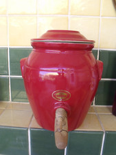 BEAU VINAIGRIER EN GRES DIGOIN ROUGE