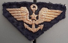 Insigne brodé ancien AÉRONAVALE "Pingouin" Uniforme Pilote / Volant ORIGINAL