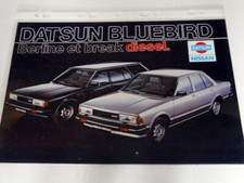 DATSUN NISSAN BLUEBIRD - brochure catalogue documentation - édition années 80