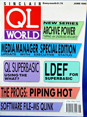 Sinclair world june 1990 - sinclair, ql