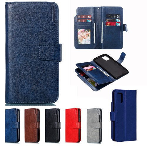 Magnetic wallet leather phone - magnetic,