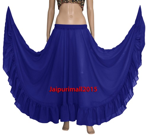 Ink blue chiffon full circle - chiffon,