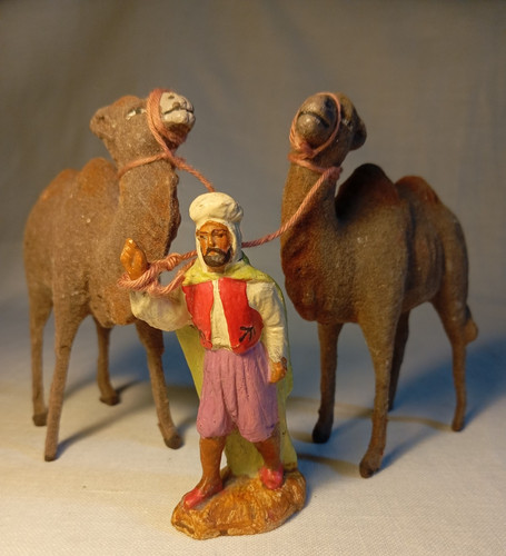 Anciens santons chameaux - anciens,