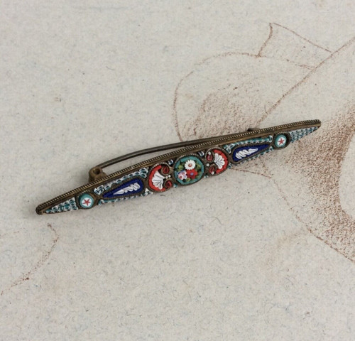 Broche barrette ancienne - barrette, en