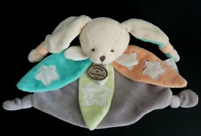 44. DOUDOU ET COMPAGNIE  ALINEA PLAT ETOILE LAPIN GRIS VERT ORANGE BLEU TBE