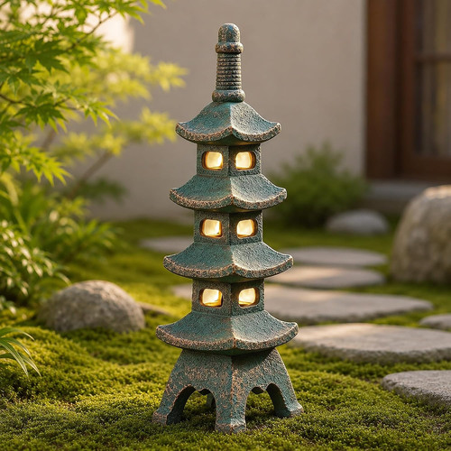 Solar pagoda garden - pagoda,