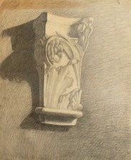 Tableau ancien au crayon