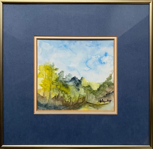 Tableau aquarelle paysage de - tableau,