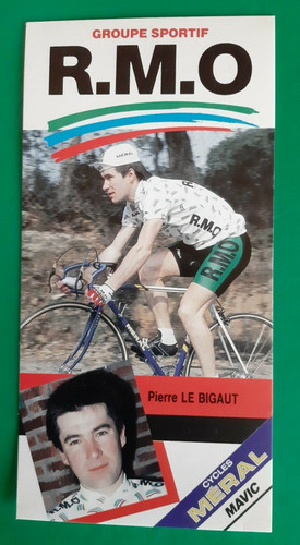 Cyclisme carte cycliste pierre - carte,