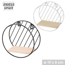 ETAGERE MURALE RONDE EN BOIS