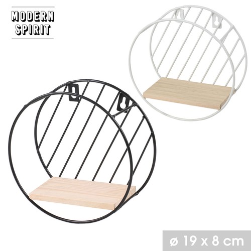 Etagere murale ronde bois - etagere,