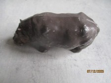 HIPPOPOTAME FIGURINE PLOMB