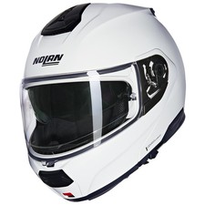 Casque De Moto Nolan N100-6 N-Com Classico 305 (Blanc) Taille: M (57)