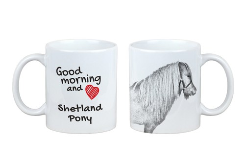 Poney shetland tasse avec - shetland,