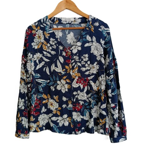 Blouse chemise bleu marine - , a