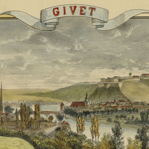Ardennes vue givet blason - ardennes,