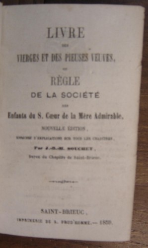 Souchet livre des - (j.b.-m.).,