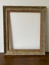 CADRE MONTPARNASSE BOIS SCULPTE CERUSE CANAUX RUBANS FORMAT 15 F 65 x 54 FRAME