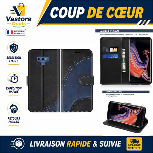 Coque portefeuille cuir - cuir, pu