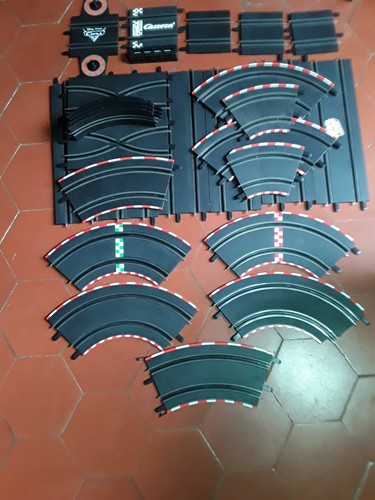 Lot rail carrera go - de,