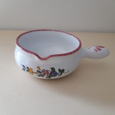 Saucière caquelon en céramique faïencerie Roullet Renoleau Charente 