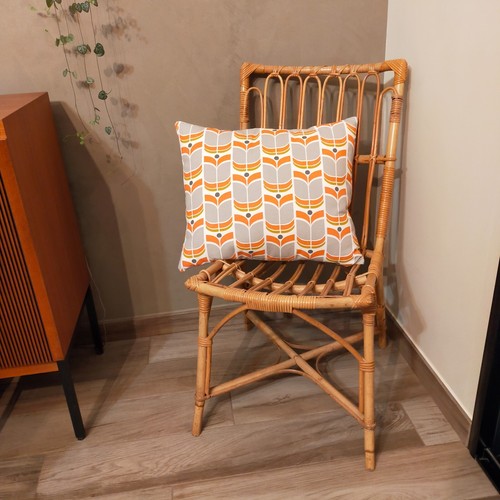 Coussin tissu années - tissu,