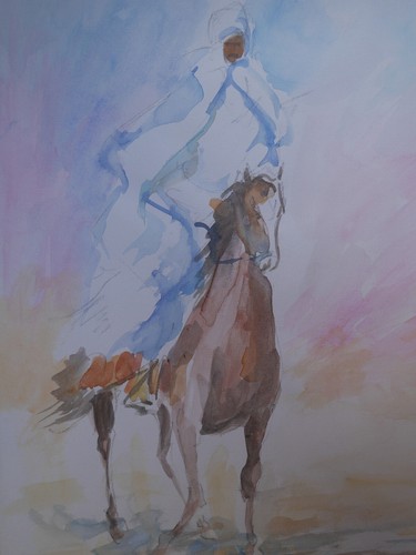Aquarelle orientaliste le - aquarelle,
