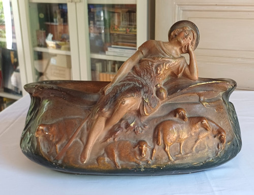 Ancien vide poche plâtre - ancien,