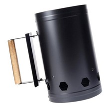 BBQ Barbecue Cheminée Starter Charcoal Grill Steel Quick Fire Briquet