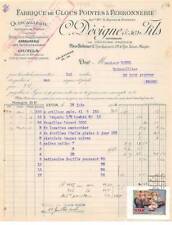 Facture.AM24328.Lyon.1914.C Dévigne.Clou.Pointe.Ferronnerie.Serrurerie.Outil